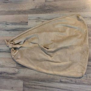 Bindle the Row lookalike tan suede hobo knot tied shoulder bag